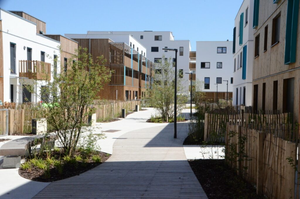 cheminements pietons amenagement paysager