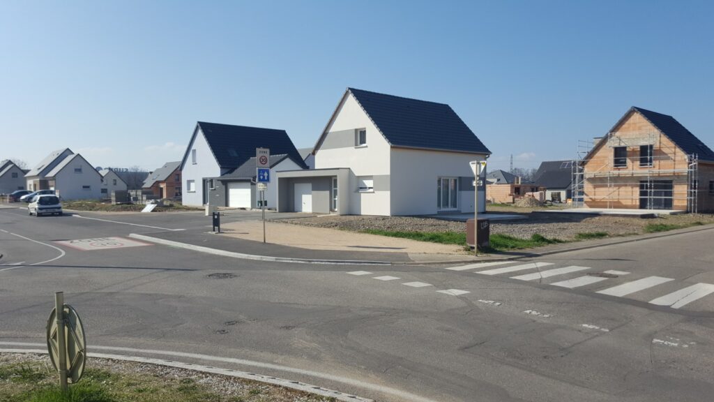 maisons livrees et en cours de construction