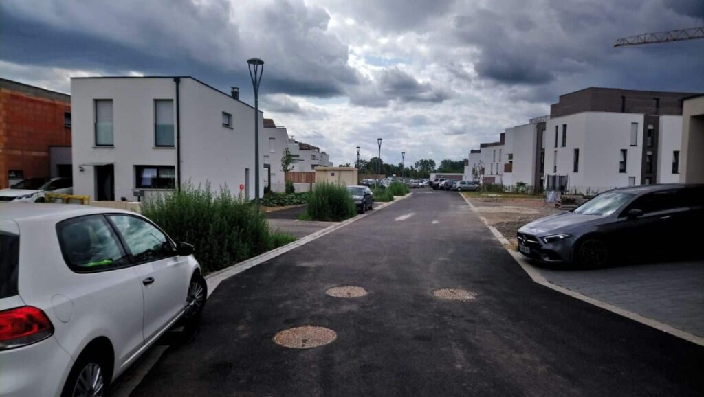 vue voie et maisons livrees
