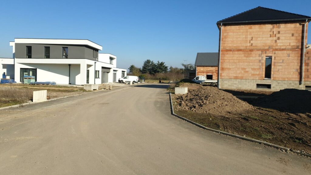 maisons en construction