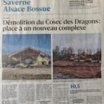 Saverne Alsace Bossue : Démolition du Cosec des Dragons : place à un nouveau complexe. DNA du 31/01/2026