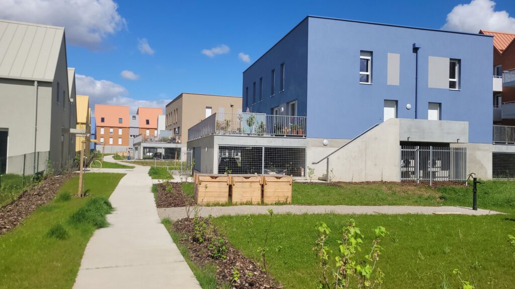 cheminements et bacs a compost