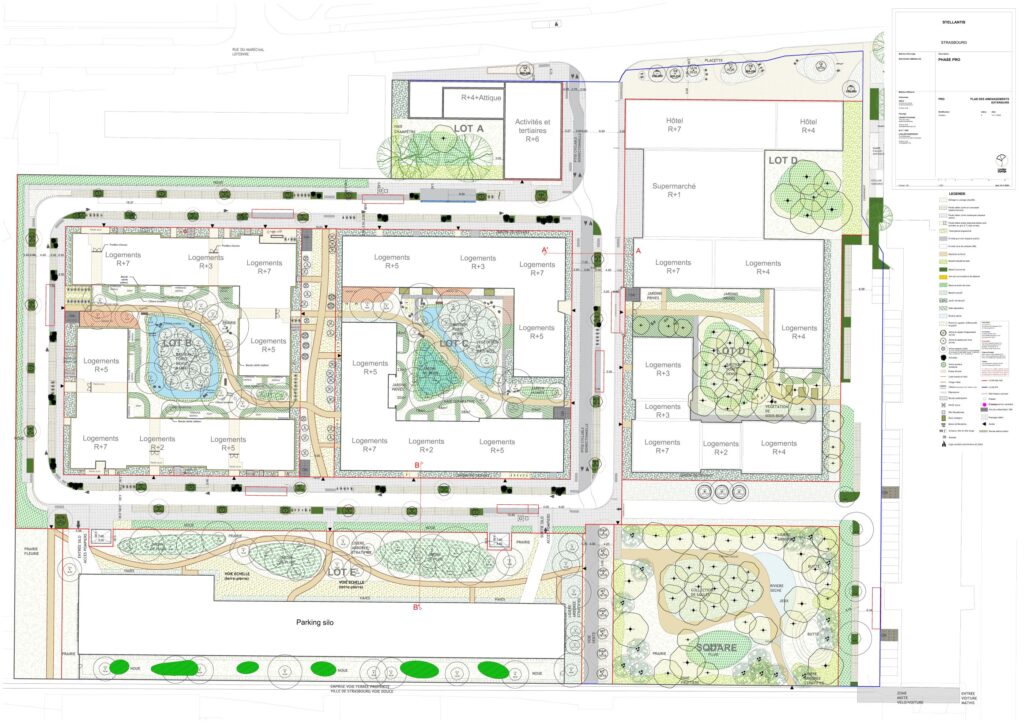 plan des amenagements exterieurs