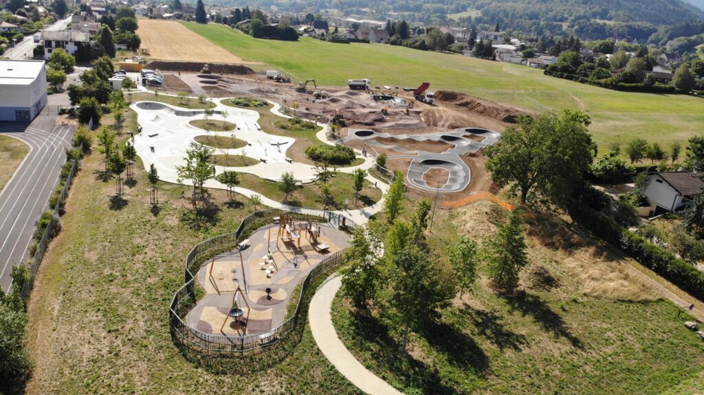 vue drone chantier